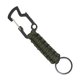 thumbnail image 1 of Eigraketly Anillo de cuerda de paracaídas de acero inoxidable tejido portátil de supervivencia para acampar llavero para exteriores, verde Type3 NO3, 1 of 6
