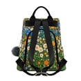 thumbnail image 2 of FORMRS Women's Travel Backpack Purse Anti-theft Hidden Pockets Casual Shoulder Bag, Orange Floral Garden, 2 of 7