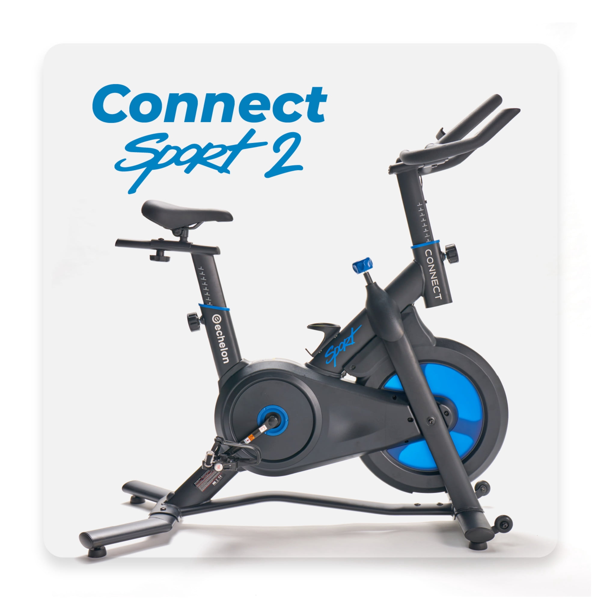 Echelon Connect Sport 2 Bike, Indoor Cycling + 30-Day Trial, Compact and Foldable Frame