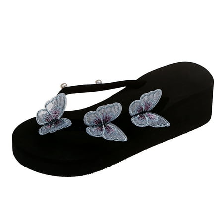 

Summer Womens Ladies Wedge Platform Flip Flops Slippers Casual Slip On Shoes0