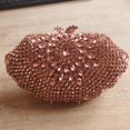 thumbnail image 2 of Bolso de mano plateado dorado con cristales para mujer, cartera de metal para fiesta, nupcial, de noche, con diamantes, especial, 2 of 4
