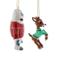 thumbnail image 4 of Kurt S. Adler Rudolph the Red-Nosed Reindeer Christmas Holiday Ornament Set Gift Boxed RU1222, 4 of 7