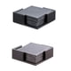 thumbnail image 5 of Juego de 6 posavasos de cuero para bebidas, portavasos rectangulares para comedor, hogar, hotel o Negro, 5 of 9