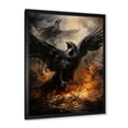 thumbnail image 3 of Designart "Dark Shadows Bring Mysterious Mood I" Animals Bird Picture Framed Canvas Wall Art, 3 of 5