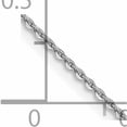 thumbnail image 5 of 14K White Gold Jbsp's 1.0 mm D/C Cable Chain (18 X 0.9) Made In Italy 1254-18, 5 of 5