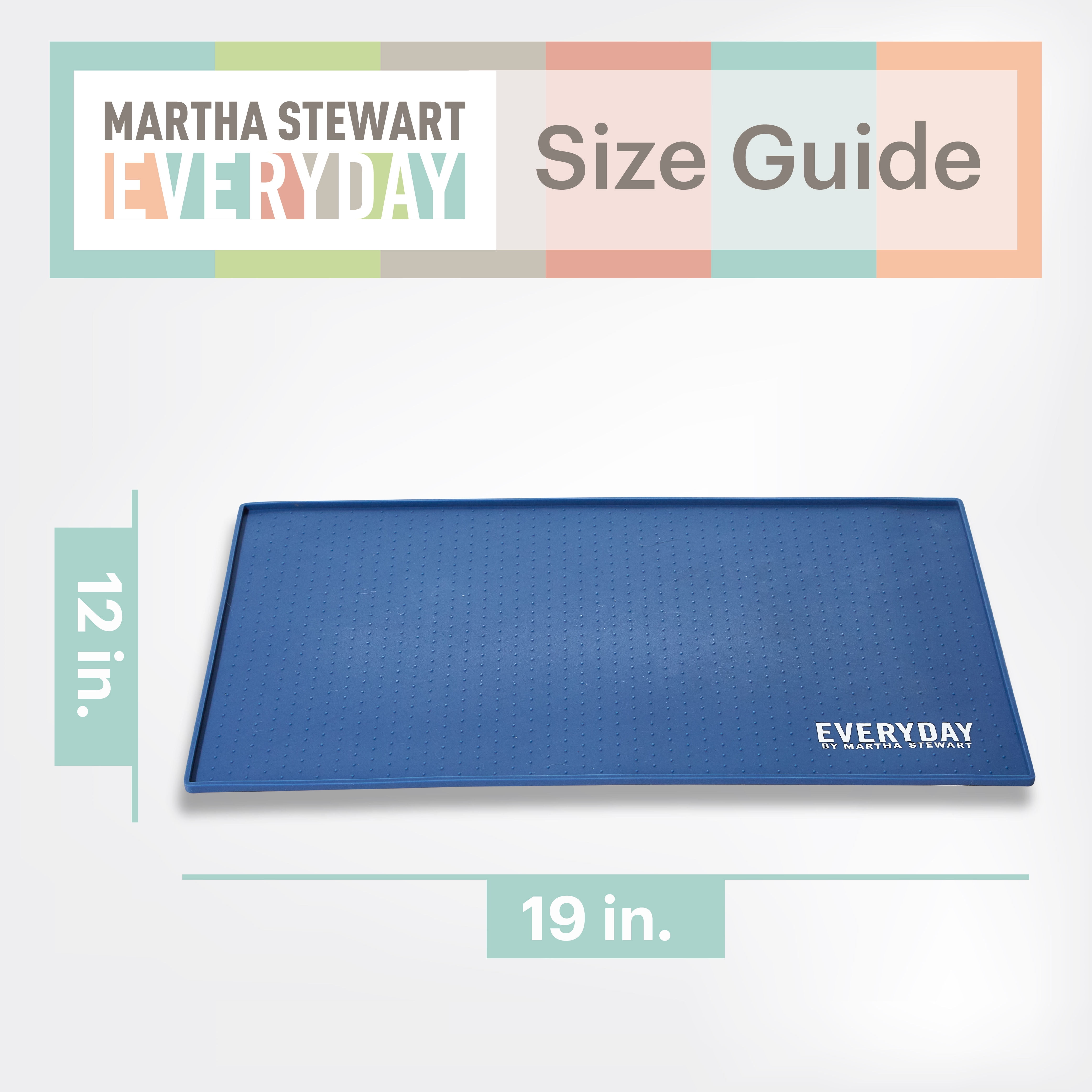 Embossed Silicone Feeding Mat for Pets - Navy, Non-Slip, Large