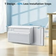 thumbnail image 5 of Soonbuy 8000 BTU Inverter Air Conditioner,Cooling 450 Sq.Ft, Remote/App Control,24H Timer, White, 5 of 7