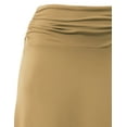 thumbnail image 4 of Doublju Women's Flowy Handkerchief Hemline Midi Skirt (Plus Size Available), 4 of 4