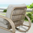 thumbnail image 6 of Ulax Furniture 2 Pieces Aluminum Wicker Patio Club Chairs , Beige, 6 of 8