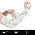 thumbnail image 3 of Balery Vintage Stylized White Color Cooling Arm Sleeves for Men & Women – Breathable, Moisture-Wicking Arm Sleeves for Women, Men & Kids, 3 of 8