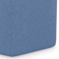 thumbnail image 5 of Simpli Home Brock 16 inch Wide Contemporary Irregular Footstool in Wedgewood Blue Linen Look Fabric, 5 of 10