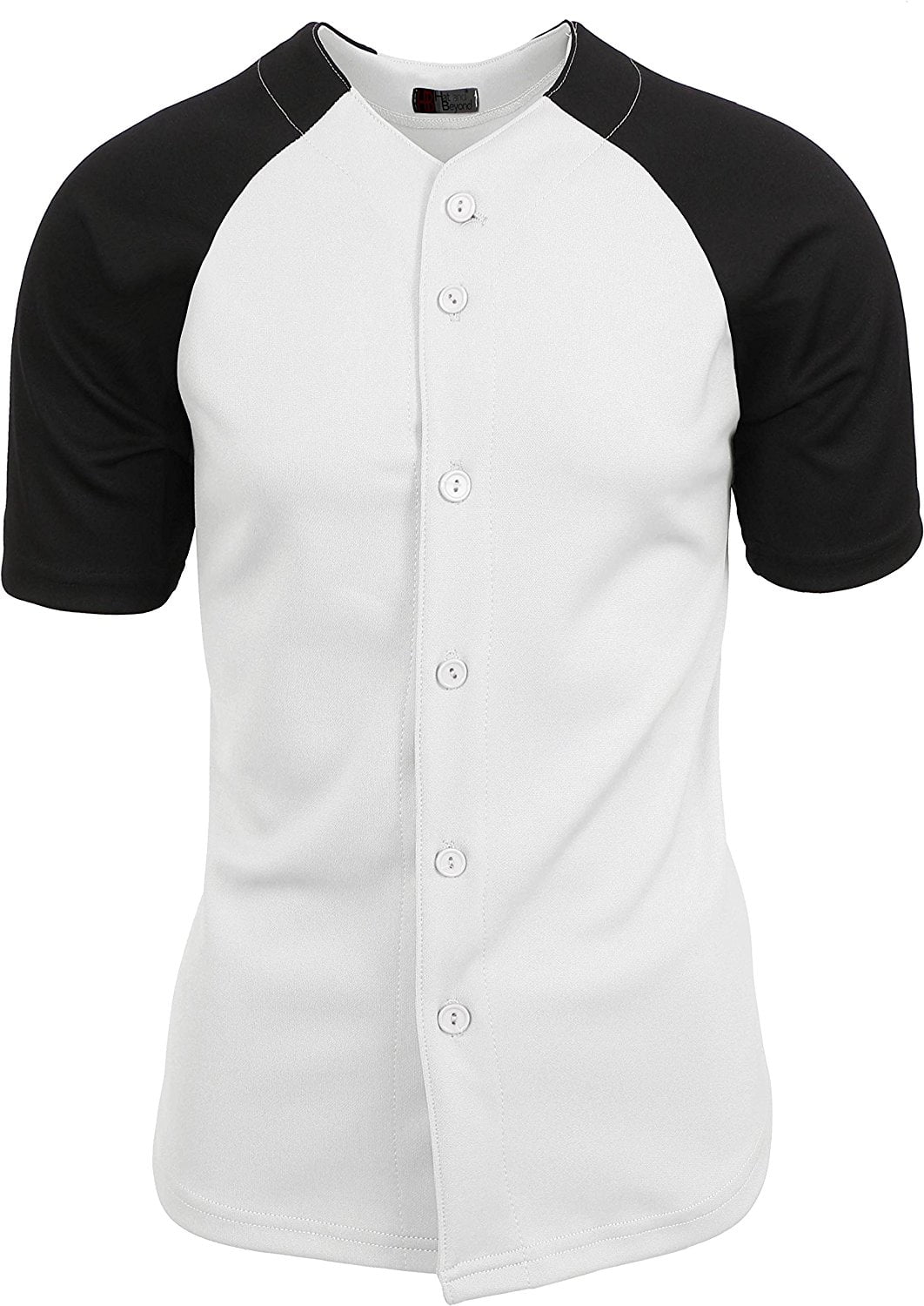 plain black baseball jersey