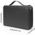 thumbnail image 2 of GHSDFBB Deluxe PU Leather Pencil Case with Zipper Closure, Black, 200 Count, 2 of 6