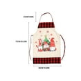 thumbnail image 3 of JHGoosa 1PCS Christmas Apron Funny Cartoon Apron Style Christmas Santa Snowman Christmas Dinner Party Cooking Baking Barbecue Crafting House Cleaning Kitchen Kitchen Supplies, 3 of 4