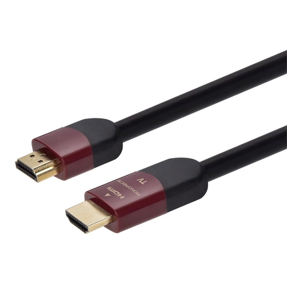 Monoprice HDMI Cable - 75 Feet - Black | High Speed, Active Chipset, 4k@24Hz, 10.2Gbps, 24AWG, YUV 4:2:0, CL2 - Cabernet Ultra Series