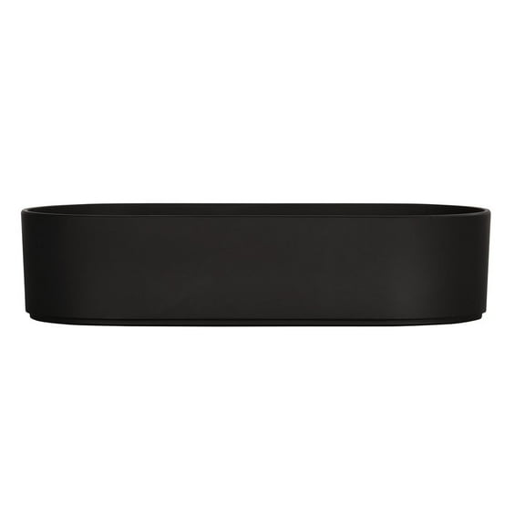 Cal Mil Hudson Black Oval Melamine Bowl, 13 inch Width x 6 inch Depth x 3 inch Height -- 3 per case.