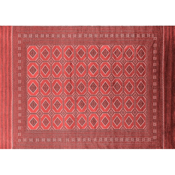 Ahgly Company Indoor Rectangle Oriental Red Industrial Area Rugs, 2' x 3'