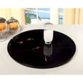 thumbnail image 2 of Chintaly 24" Round Black Glass Lazy Susan, 2 of 2