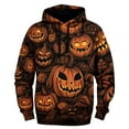 thumbnail image 1 of toraway Sweat-Shirt Couvertures pour Adultes Sweat à Capuche Imprimé Réaliste Citrouille 3D Manches Longues m, 1 of 3