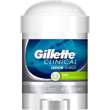 Gillette Clinical Odor Shield Advanced Solid Anti-Perspirant/Deodorant, 1.7oz