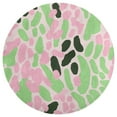 thumbnail image 3 of Leopard Print Pattern Round Small Area Rug, Print Non Slip Washable Floor Mat, Soft Throw Rug for Living Room, Powder Room Entryway, Bathroom, Bedside, 3 of 6