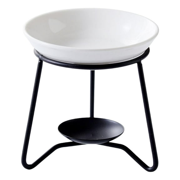 Essential Oil Burner Stylish Tealight Holder Fragrance Warmer Candle Tart Black