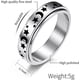 thumbnail image 4 of Frosted Rotating Rings for Women - Hollow Crescent Moon Stars Eternity Rings Jewelry Accessory Gifts Size 7-12 (Silver, 11), 4 of 4