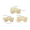 thumbnail image 5 of 30 Pack Unfinished Wood Monster Truck Cutouts Crafts Truck Party Game Favors Vehicles to Paint Wooden Truck Hanging Ornaments DIY Gift Tags for Home Party Decoration Craft Project, 5 of 5
