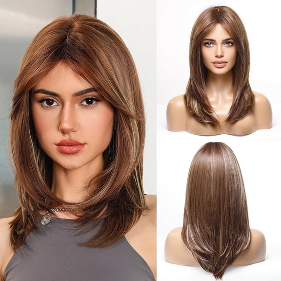 DAPRZIY Layered Wigs for Women Synthetic Wig