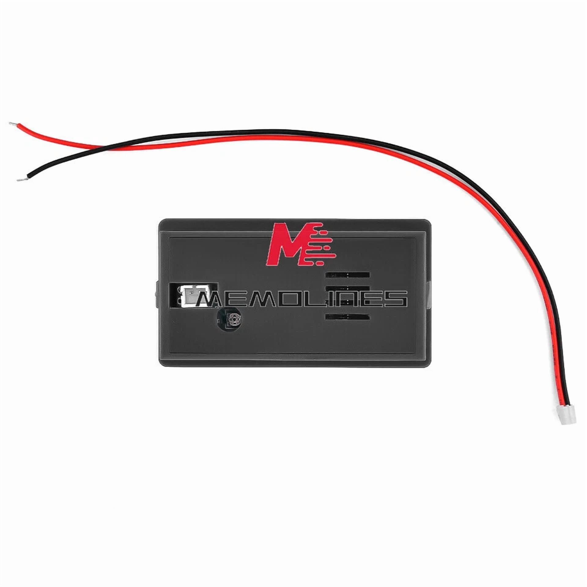 CRESTIN- 2X Digital 6133A Lcd Voltage Meter Dc8-100V Voltmeter Battery Power Dual Display