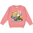 thumbnail image 2 of Inktastic Easter Excavator Bunny Ears Egg Hunt Toddler Sweatshirt, 2 of 4