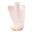thumbnail image 2 of Exhibidor de collares, cadena, soporte para busto, decoración, joyería, soporte para busto, joyería Terciopelo beige de 30 cm, 2 of 9