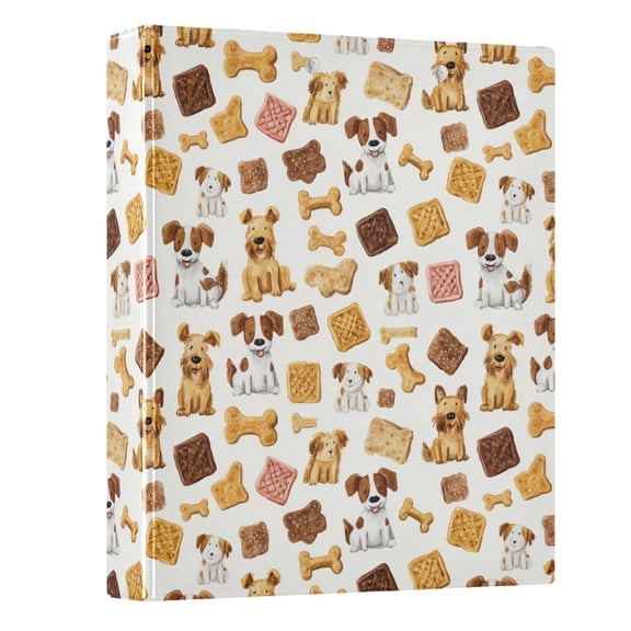 Three Ring Binder Pets and Treats 1.5 Inch Round Binder D-Rings for Office Supplies and More