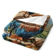 thumbnail image 3 of Rooster Vintage Barn Colorful Flowers Blanket for Bed Throw Blanket for Women, Men And Kids Super Soft Plush Blanket Throw, Print Blanket, Blanket for Kids, 3 of 8