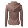 thumbnail image 4 of Doublju Women's Lightweight Pocket Zip-Up Hoodie Jacket for Women with Plus Size, 4 of 4