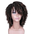 thumbnail image 2 of Pelucas trenzadas de princesa para mujer negra, Afro Bob, pelucas sintéticas de Rastas, extremos cortos y rizados, cabello de Cosplay, 2 of 4