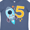 thumbnail image 4 of Inktastic Rocket Space Ship Happy Fifth Birthday Boys or Girls Toddler T-Shirt, 4 of 5