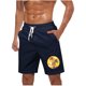 thumbnail image 1 of Pantalones Cortos Casuales para Hombre Imprimir con Bolsillos Pantalones de Playa de Cintura Elástica, Pantalones Cortos de Cintura Elástica para Hombre, 1 of 5