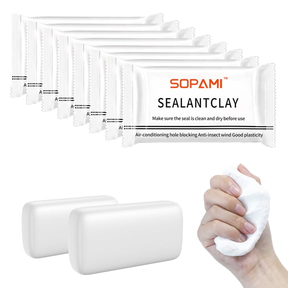 SOPAMI sealant Clay White Waterproof Sealant Putty-Wall Hole Repair 10pcs