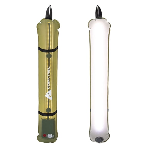 Ozark Trail Inflatable Emergency Light, USB Charging Cable (Type C), Maximum Brightness 200 Lumens, 2000MAH Battery