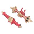 thumbnail image 3 of Juego de eje trasero delantero RC Aleación de aluminio y latón Ejes de coche RC ligeros de alta precisión Reemplazo para coche Traxxas TRX4M 1/18 RC Rojo, 3 of 10
