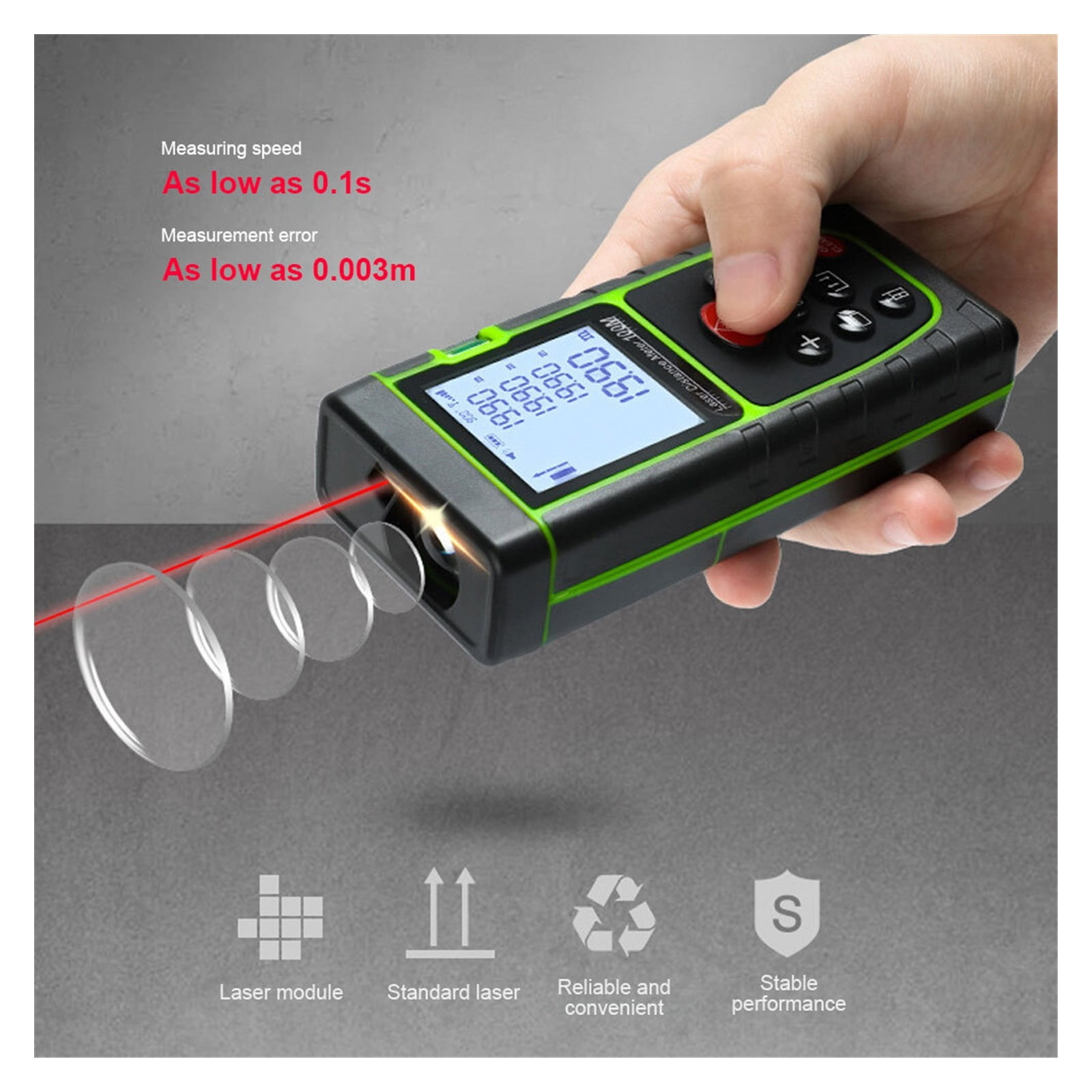 40m Digital Distance Meter Electronic Angle Sensor Rangefinder Promotions Tape Measure Instruments Tools