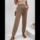 thumbnail image 4 of Pantalones Deportivos de Yoga para Mujer, Holgados, Tipo Harén, para Hacer Ejercicio, Informales, Cómodos, con Bolsillos Caqui XXL, 4 of 7