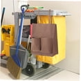 thumbnail image 6 of Janitorial Cart Bag, 17.68x15.72x7.86in Replacement Cart Trash Collecting Amenity Bag for Housekeeping Commercial Janitorial Cleaning, Coffee, 6 of 9