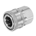 thumbnail image 1 of Uxcell Pressure Washer Adapter, 3/8" Female Quick Plug to M22 Female Quick Connect Fittings Stainless Steel Swivel Adapter for Pressure Power Washers Hose, 1 of 6