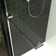 thumbnail image 3 of Little Tulip 56-60" W × 76" H Shower Door, Sliding Frameless Glass Door with Towel Bar for Bathroom, 5/16" SGCC Clear Tempered Glass, Chrome, 3 of 12