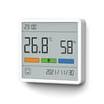 thumbnail image 1 of ATuMan TH1 Hygrometer Indoor LCD Display Temperature Humidity Monitor with Clock Portable Thermometer Humidity Meter for Home Room, 1 of 9