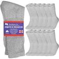 thumbnail image 4 of Cotton Non-Binding Diabetic & Circulatory Crew Socks (12-Pair), 4 of 5