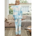 thumbnail image 5 of Ensemble Pyjama Imprimé Cravate pour Femmes Pjs Loungewear Sleepwear, 5 of 5