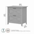 thumbnail image 4 of Bush Furniture Key West Lateral File Cabinet, 2 Drawer, Cape Cod Gray, 4 of 8